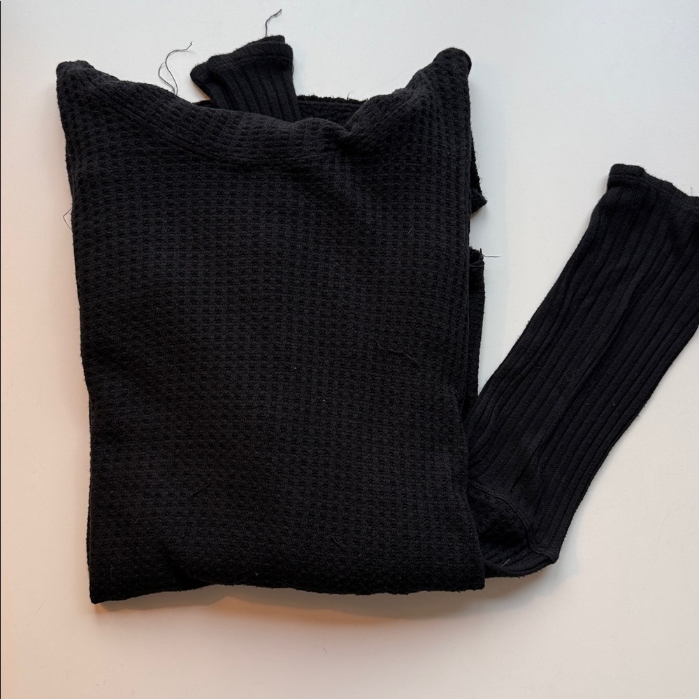 Free People Long Sleeve Top - Black